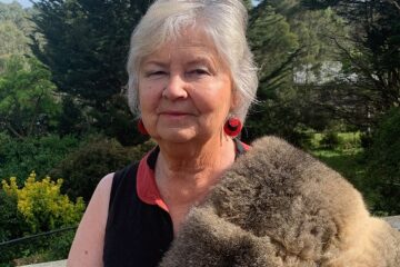 Loraine Padgham, Taungurung Elder and author, supporting First Nations language preservation through bilingual children's books.
